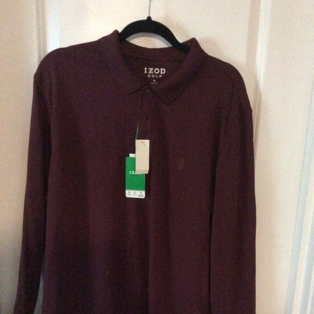 IZOD GOLF Men's Long Sleeve Polo NWT